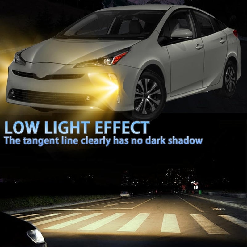 PGTOPONE Switchback White/Amber LED Front Bumper Light Daytime Running Lamp Amber Sequential Turn Signal Light Feature Compatible with Toyota Prius 2019 2020 2021 2022 Bezel Wire Harness - Image 3